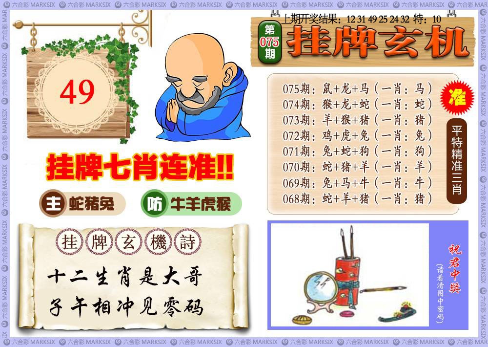 075期挂牌玄机[图]